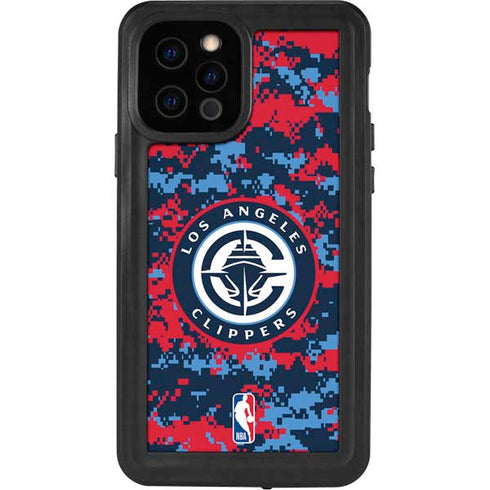 NBA LA Clippers Digi Camo iPhone 12 Pro Waterproof Case