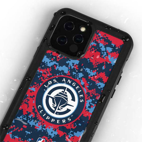 NBA LA Clippers Digi Camo iPhone 12 Pro Waterproof Case