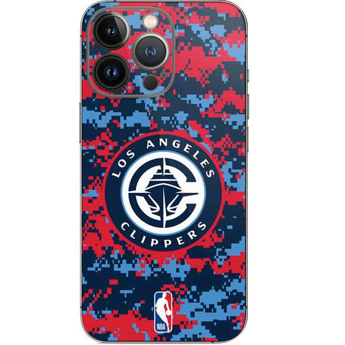 NBA LA Clippers Digi Camo iPhone 13 Pro Skin