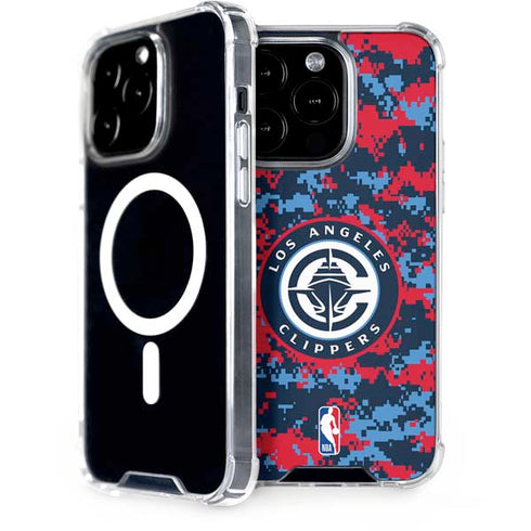 NBA LA Clippers Digi Camo iPhone 14 Pro MagSafe Case