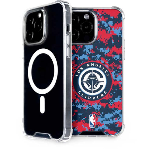 NBA LA Clippers Digi Camo iPhone 14 Pro Max MagSafe Case