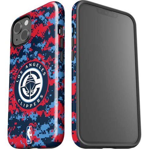 NBA LA Clippers Digi Camo iPhone 15 Plus Impact Case