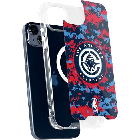 NBA LA Clippers Digi Camo iPhone 15 Plus MagSafe Case