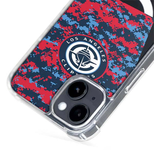 NBA LA Clippers Digi Camo iPhone 15 Plus MagSafe Case