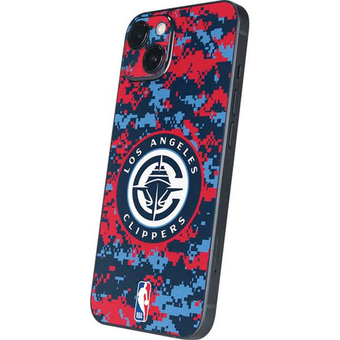 NBA LA Clippers Digi Camo iPhone 15 Plus Skin