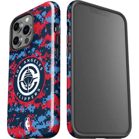 NBA LA Clippers Digi Camo iPhone 15 Pro Impact Case