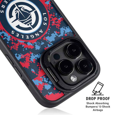 NBA LA Clippers Digi Camo iPhone 15 Pro Kickstand Case