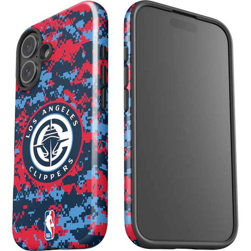 NBA LA Clippers Digi Camo iPhone 16 Impact Case