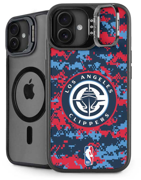 NBA LA Clippers Digi Camo iPhone 16 Kickstand Case