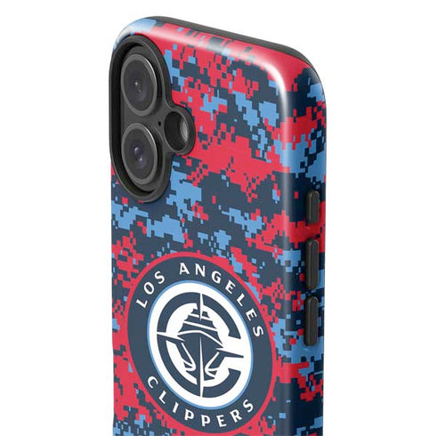NBA LA Clippers Digi Camo iPhone 16 Plus Impact Case