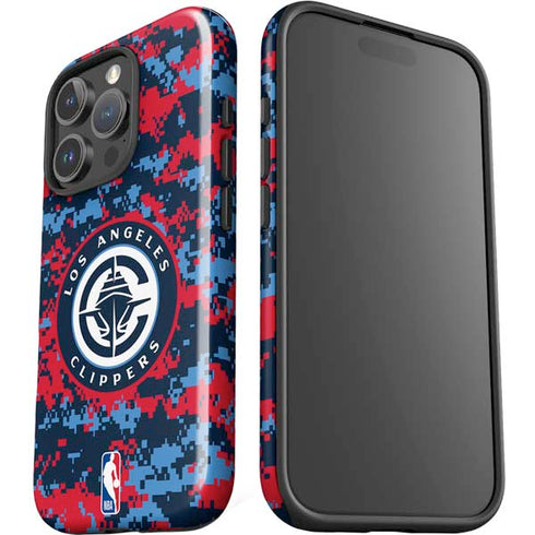 NBA LA Clippers Digi Camo iPhone 16 Pro Impact Case