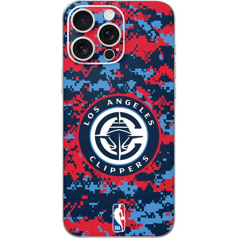 NBA LA Clippers Digi Camo iPhone 16 Pro Max Skin