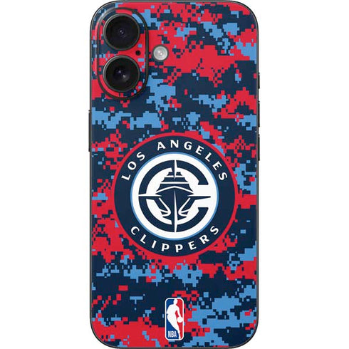 NBA LA Clippers Digi Camo iPhone 16 Skin