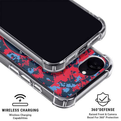 NBA LA Clippers Digi Camo iPhone 16e Clear Case
