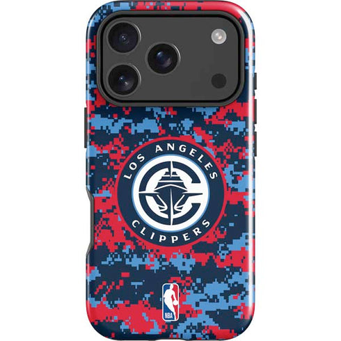 NBA LA Clippers Digi Camo iPhone 18 Pro Impact Case