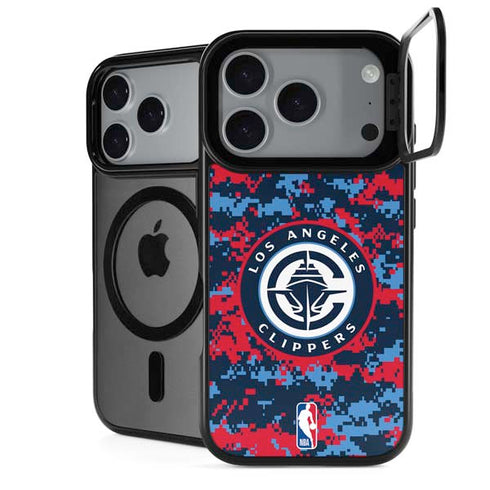 NBA LA Clippers Digi Camo iPhone 18 Pro Kickstand Case