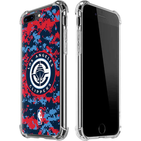 NBA LA Clippers Digi Camo iPhone 7/8 Plus Clear Case