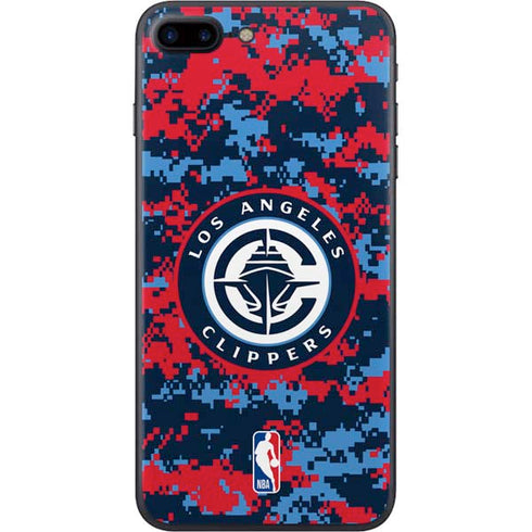 NBA LA Clippers Digi Camo iPhone 8 Plus Skin