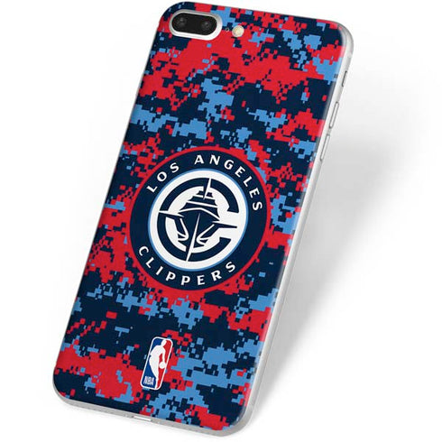 NBA LA Clippers Digi Camo iPhone 8 Plus Skin