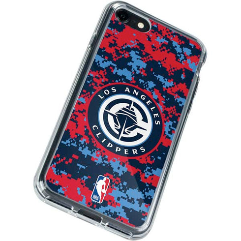 NBA LA Clippers Digi Camo iPhone SE (2nd & 3rd Gen) Clear Case