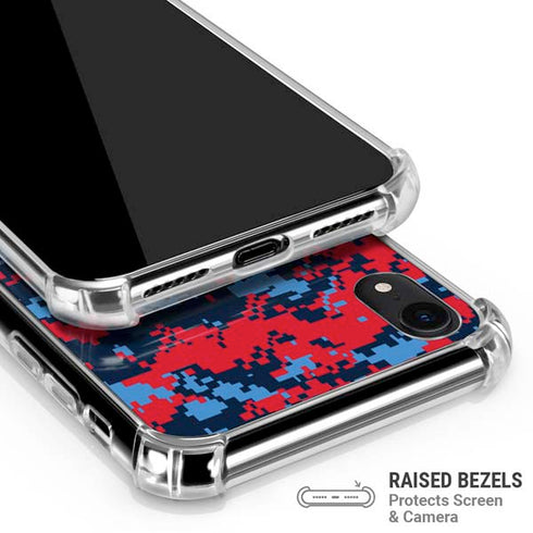 NBA LA Clippers Digi Camo iPhone XR Clear Case