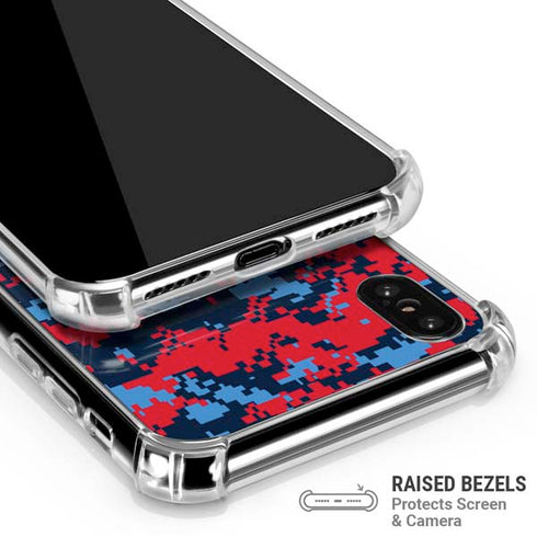 NBA LA Clippers Digi Camo iPhone XS Max Clear Case