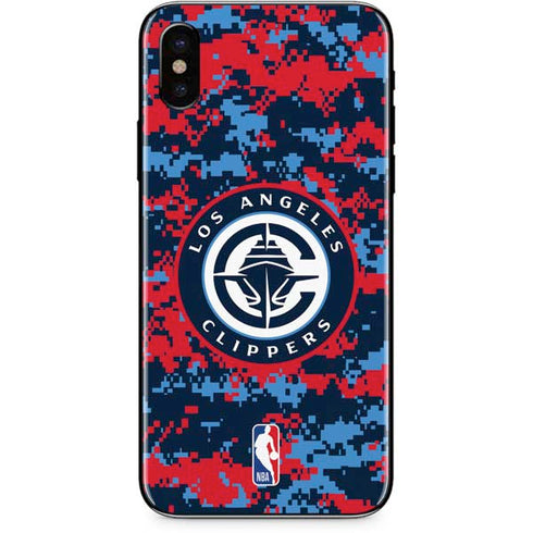 NBA LA Clippers Digi Camo iPhone XS Max Skin