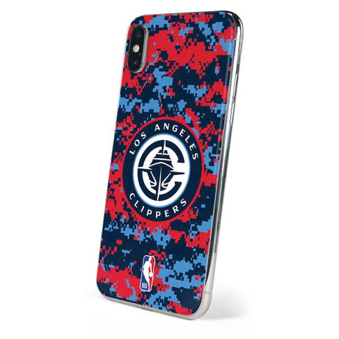 NBA LA Clippers Digi Camo iPhone XS Max Skin