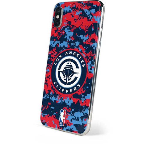 NBA LA Clippers Digi Camo iPhone XS Skin