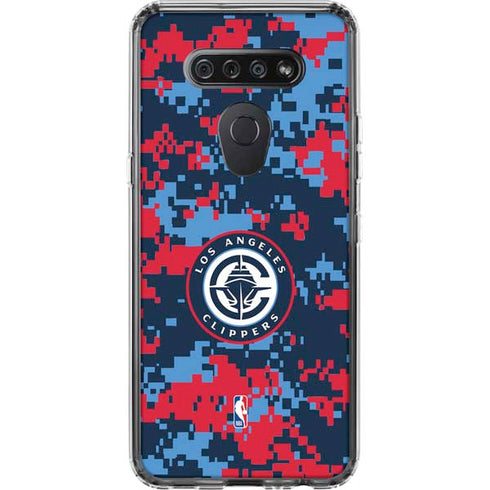 NBA LA Clippers Digi Camo LG K51/Q51 Clear Case