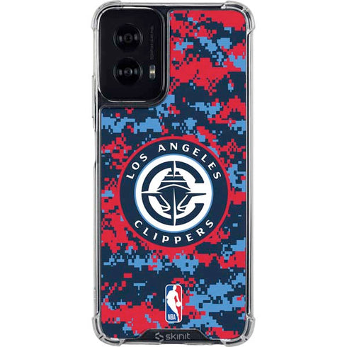 NBA LA Clippers Digi Camo Moto G Power 5G (2024) Clear Case