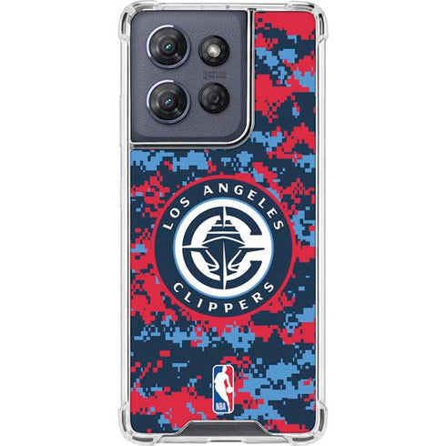NBA LA Clippers Digi Camo Moto G Stylus 5G (2025) Clear Case