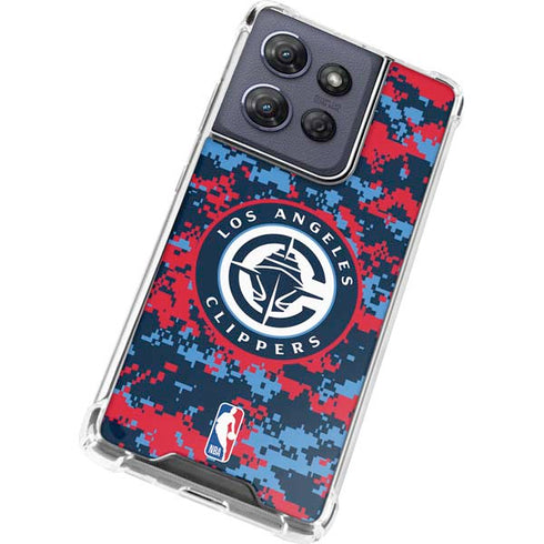 NBA LA Clippers Digi Camo Moto G Stylus 5G (2025) Clear Case