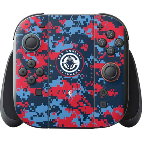 NBA LA Clippers Digi Camo Nintendo Switch 2 (2025) with Joy-Con Skin