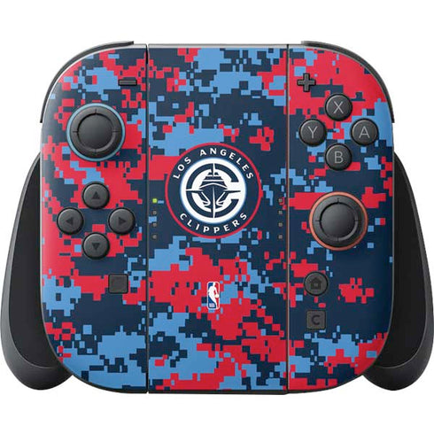 NBA LA Clippers Digi Camo Nintendo Switch 2 (2025) Joy-Con Controller Skin