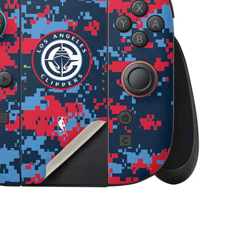 NBA LA Clippers Digi Camo Nintendo Switch 2 (2025) Joy-Con Controller Skin