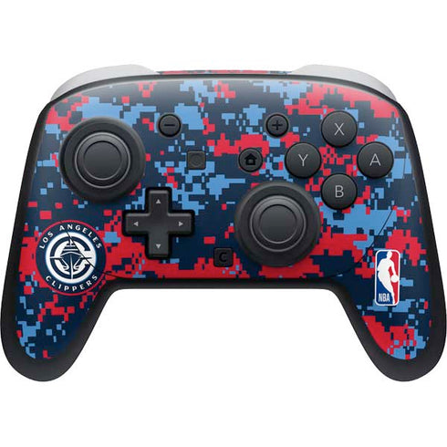 NBA LA Clippers Digi Camo Nintendo Skins