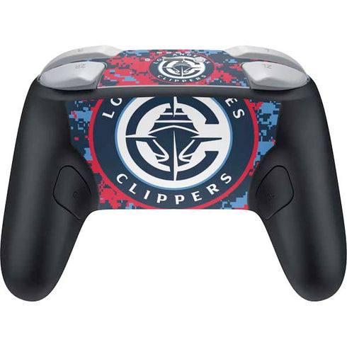 NBA LA Clippers Digi Camo Nintendo Switch 2 (2025) Pro Controller Skin