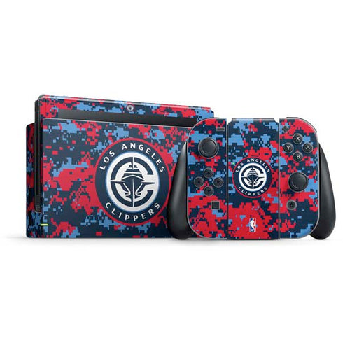 NBA LA Clippers Digi Camo Nintendo Skins