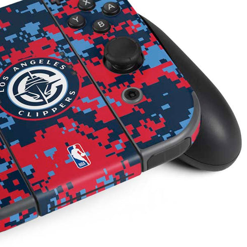 NBA LA Clippers Digi Camo Nintendo Switch Bundle Skin