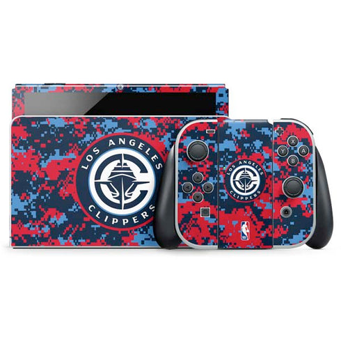 NBA LA Clippers Digi Camo Nintendo Skins