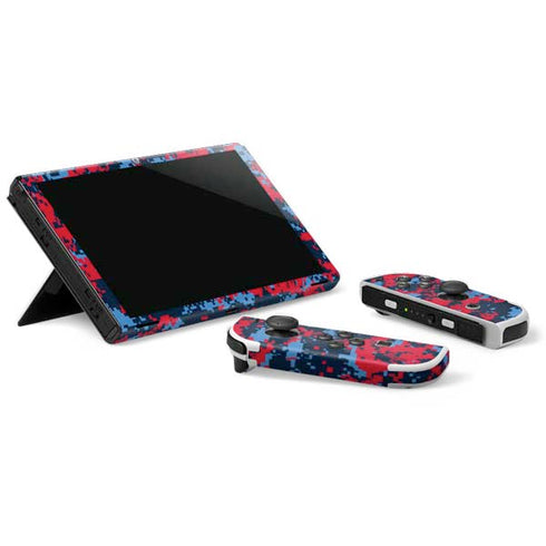 NBA LA Clippers Digi Camo Nintendo Switch OLED (2021) Skin