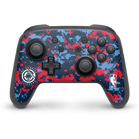 NBA LA Clippers Digi Camo Nintendo Skins
