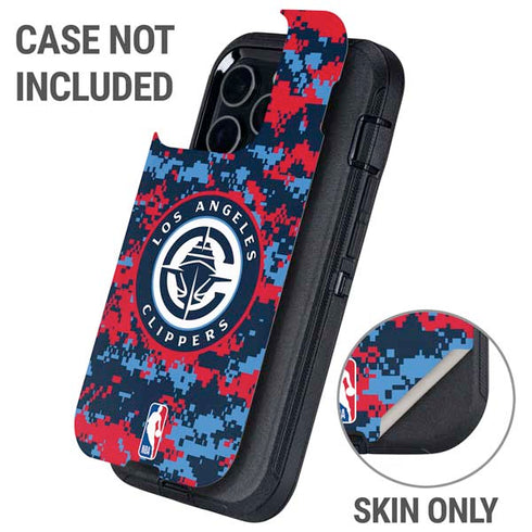 NBA LA Clippers Digi Camo Otterbox Defender iPhone Skin