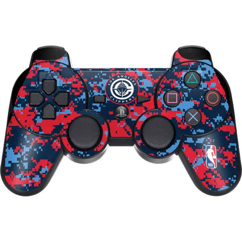 NBA LA Clippers Digi Camo PS3 Dual Shock wireless controller Skin