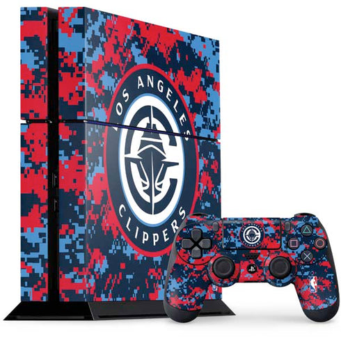 NBA LA Clippers Digi Camo PS4 Console and Controller Bundle Skin