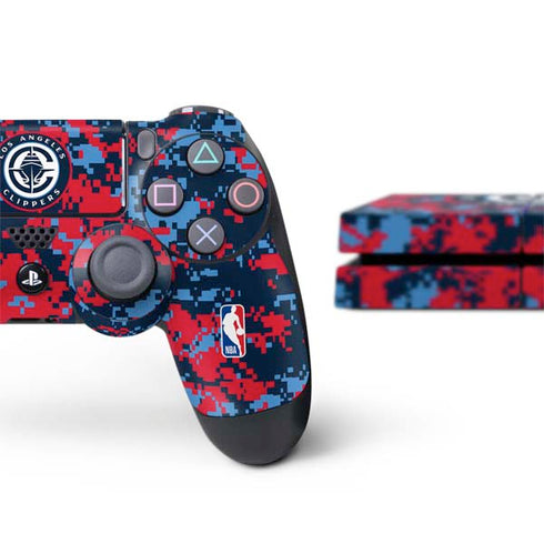 NBA LA Clippers Digi Camo PS4 Console and Controller Bundle Skin