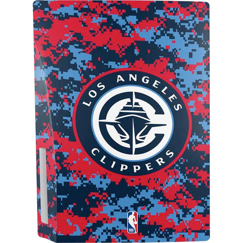NBA LA Clippers Digi Camo PS5 Console Skin