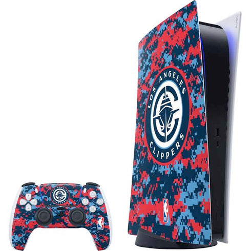 NBA LA Clippers Digi Camo PlayStation PS5 Skins