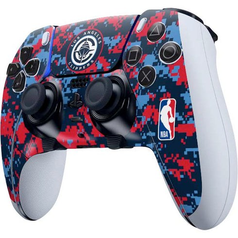 NBA LA Clippers Digi Camo PS5 DualSense Edge Pro Controller Skin